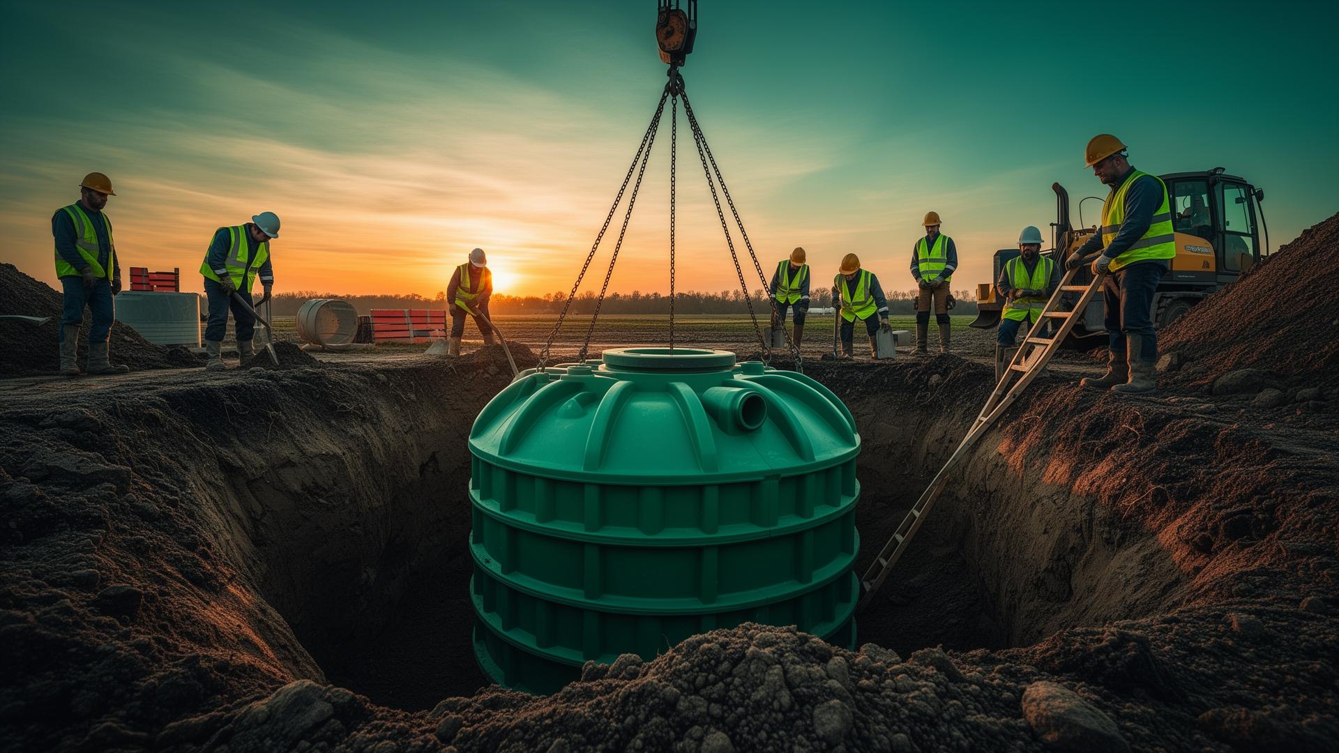 Montaj fosă septică ecologică